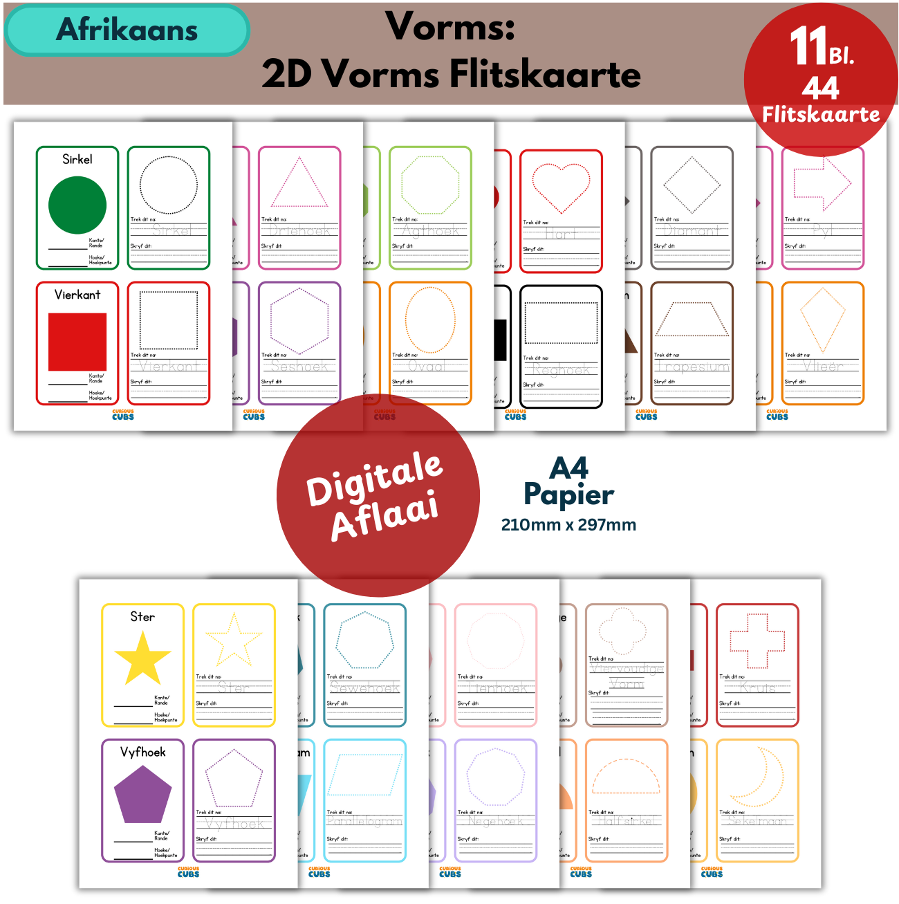 afrikaans 2d shapes flashcards (copy)