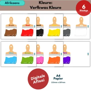 afrikaan paintbrush wall posters