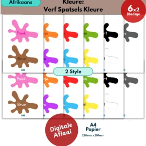 afrikaans paint splashes colour posters