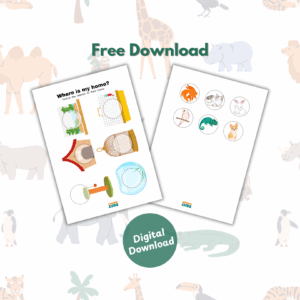 animal homes printable free download