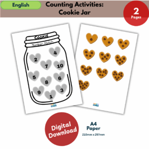 counting activity: cookie jar