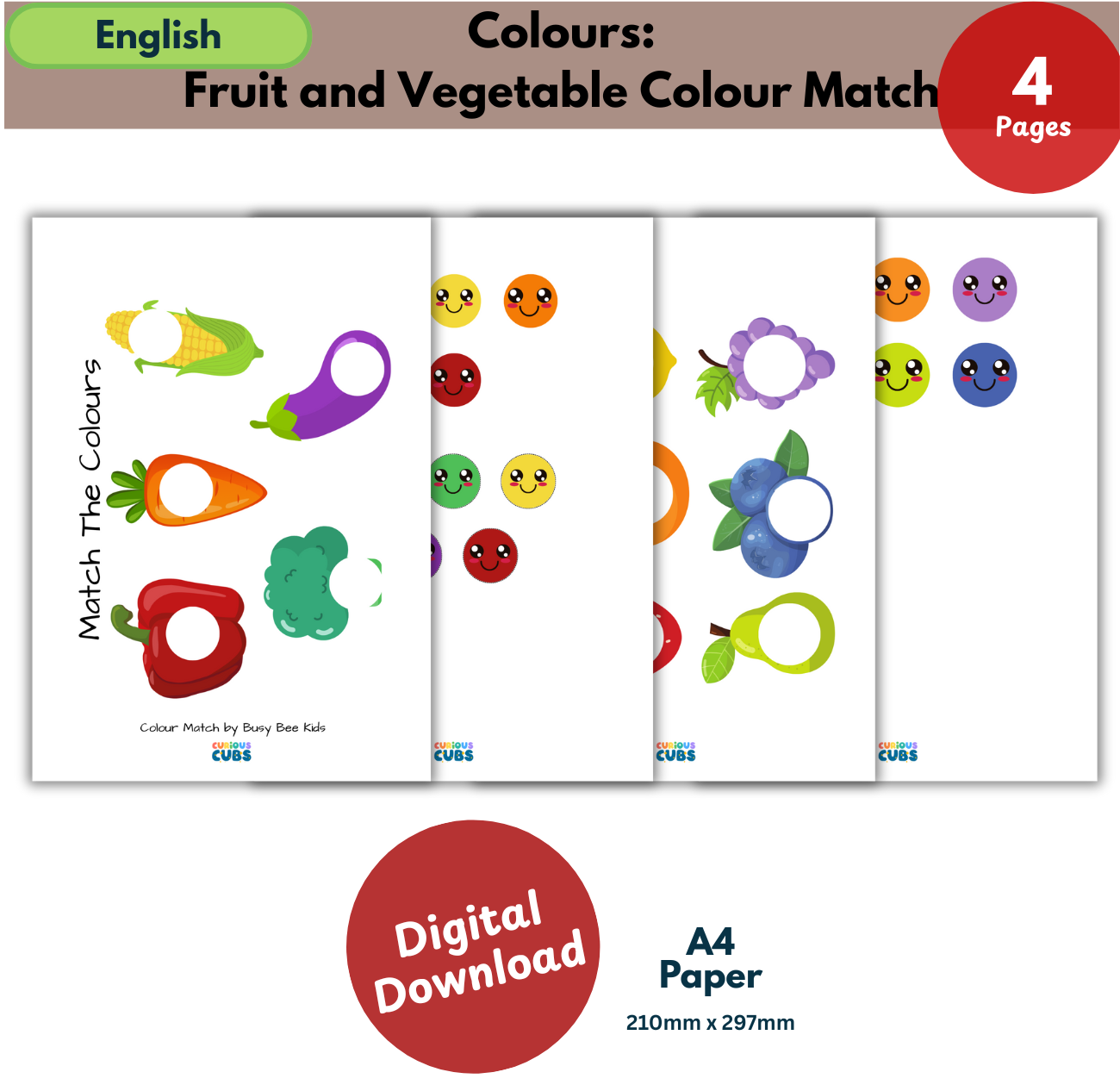 Fruit & Vegetable Colour Match