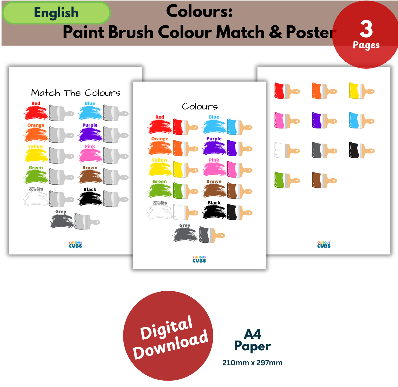 Paintbrush Colour Match & Poster