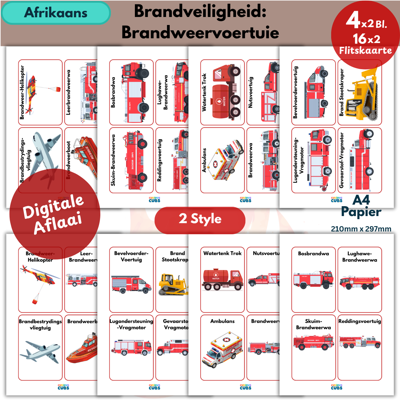 Brandveiligheid: Brandweervoertuie Flitskaarte