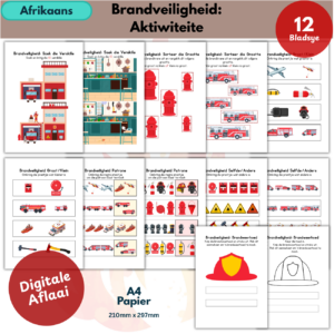 Brandveiligheid Aktiwiteite | Afrikaans Printable Activity Pack for Kids
